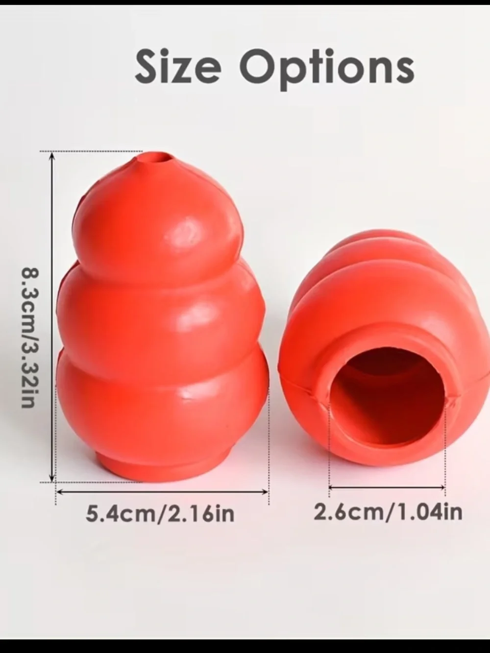 Durable Red Dog Chew Toy - Med/Large Interactive Bounce & Treat Dispenser